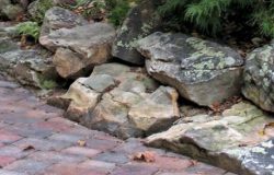 Weathered sandstone boulders