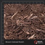 brown colored mulch