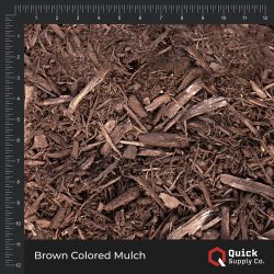 brown colored mulch