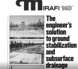 Early Advertisement for Mirafi Geotextiles 
